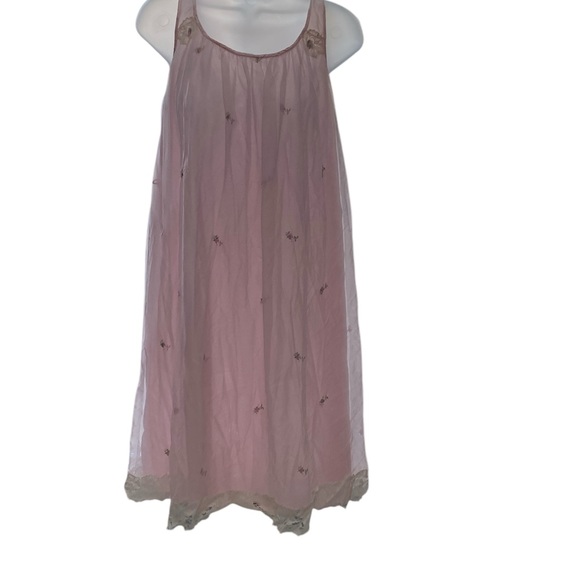 Vintage 50s 60s ILGWU Nightgown Chemise Retro Pinup Sabrina Carpenter - Picture 3 of 10